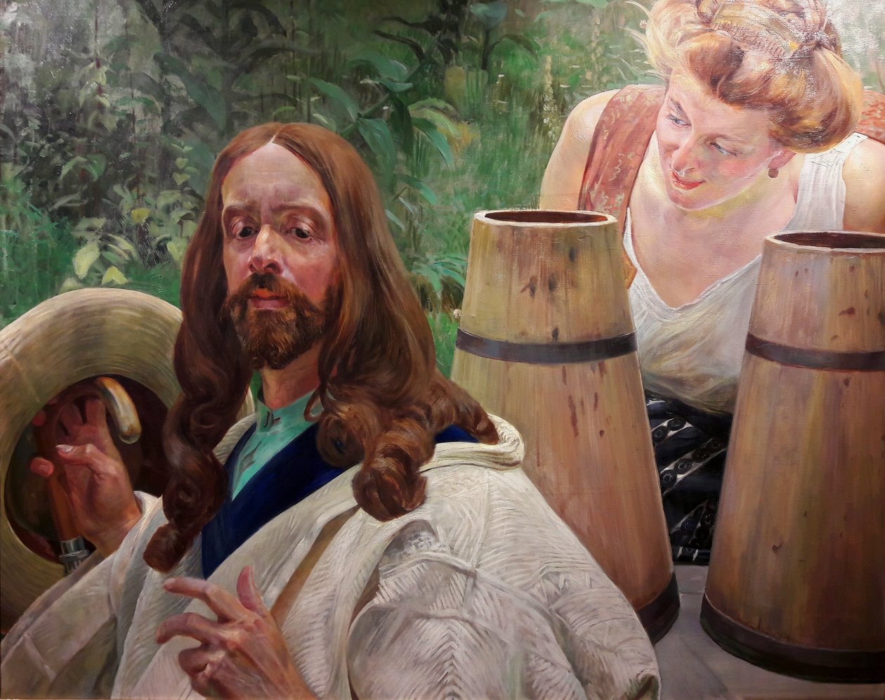Kristus a Samaritánka od Jacek Malczewski
