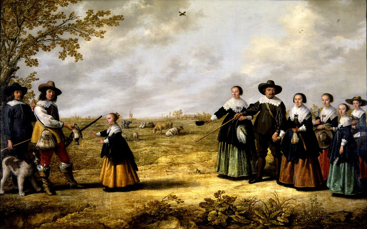 Portrét rodiny v krajině od Jacob Gerritsz Cuyp