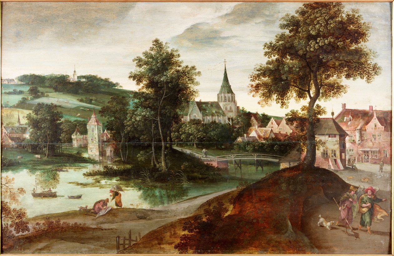 Tobiáš a anděl, 1567 od Jacob Grimmer