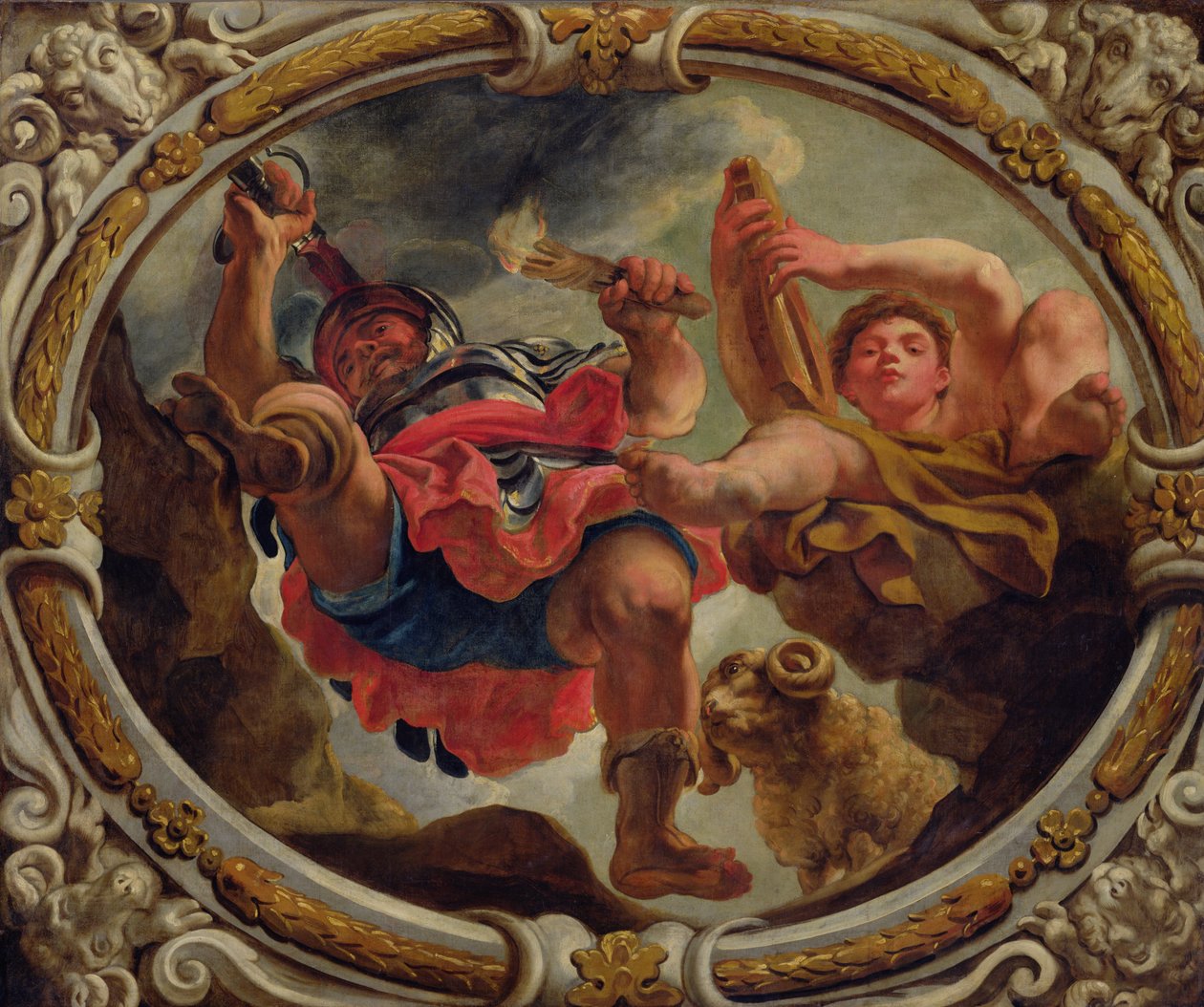 Beran, ze znamení zvěrokruhu (viz také 196700 až 196711) od Jacob Jordaens