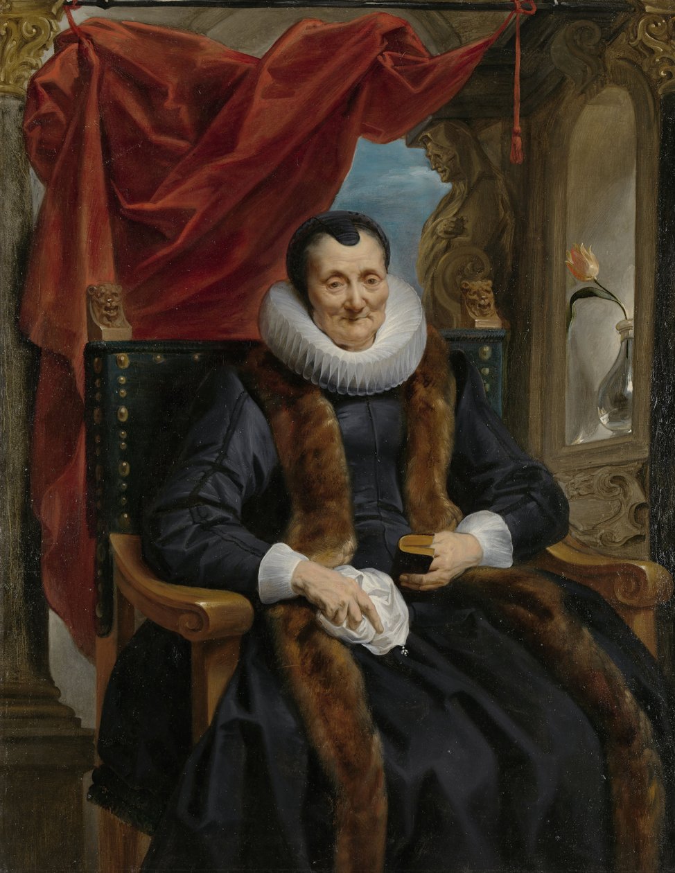 Portrét Magdaleny de Cuyper, kolem 1635-1636 od Jacob Jordaens