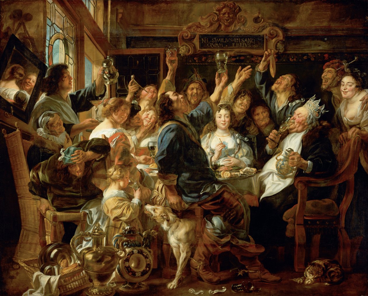 Svátek fazolového krále od Jacob Jordaens