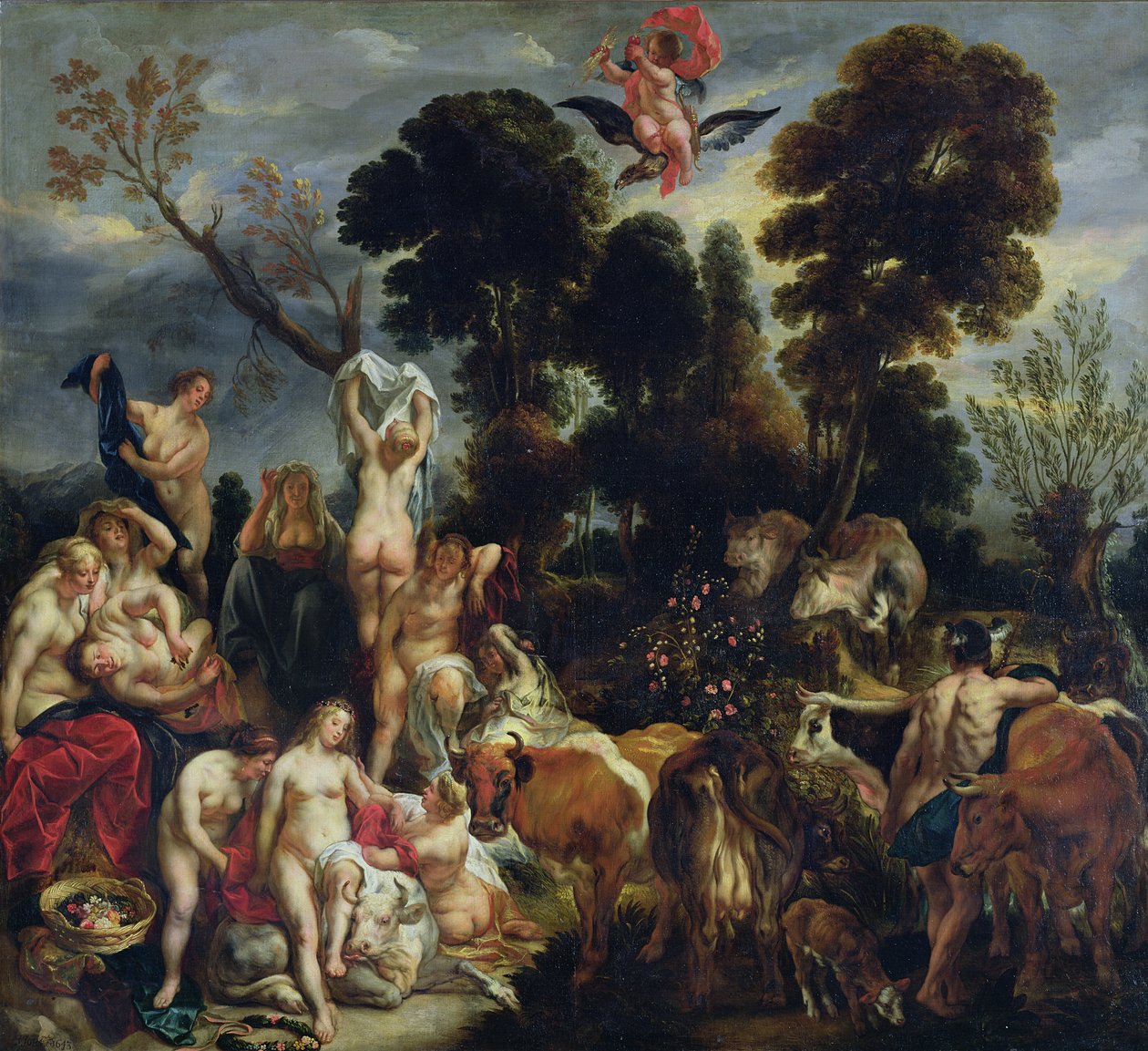 Znásilnění Evropy, 1643 od Jacob Jordaens