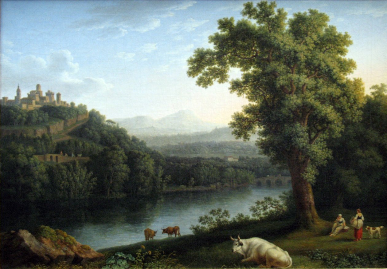 Říční krajina od Jacob Philippe Hackert