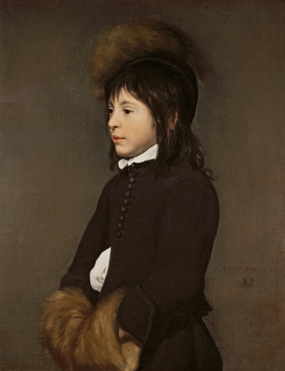 Portrét chlapce ve věku 11, 1650 od Jacob van Oost