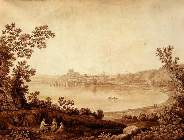 Jezero Bracciano od Jacob Philippe Hackert