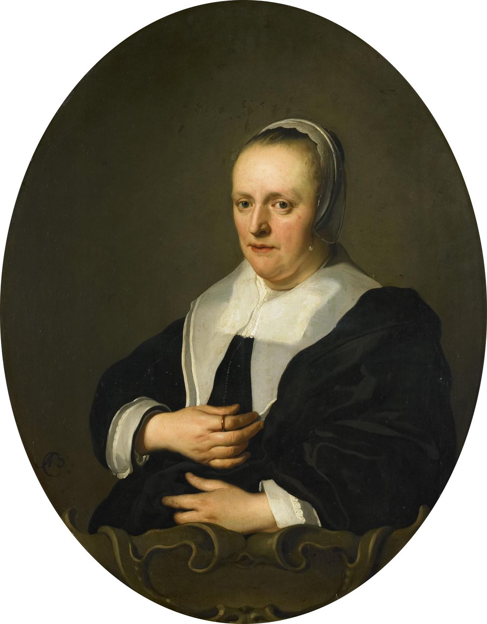 Portrét Sáry de Bie od Jacob Adriaensz Backer