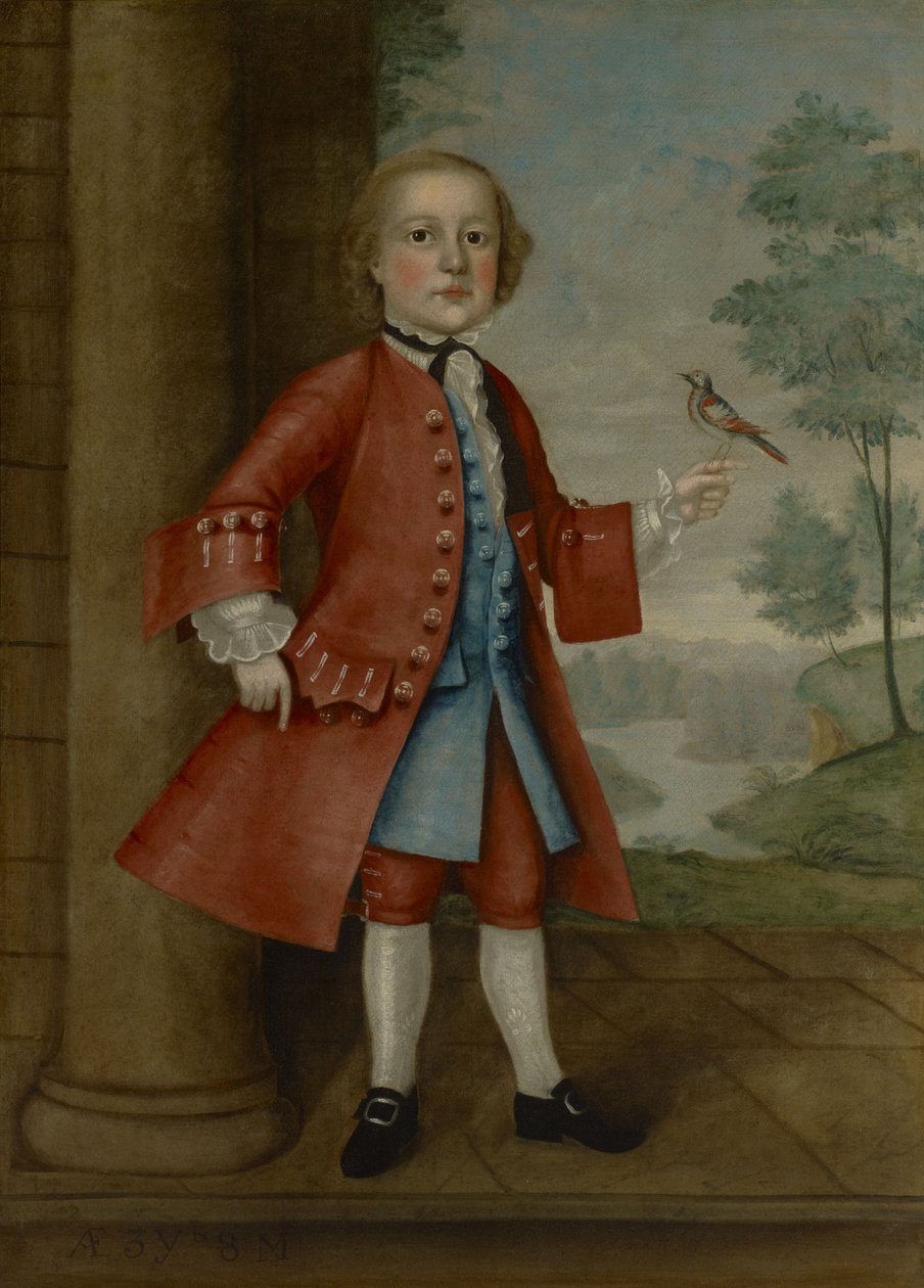 Portrét Johna Gerryho (1741-86), 1745 od Jacob Badger