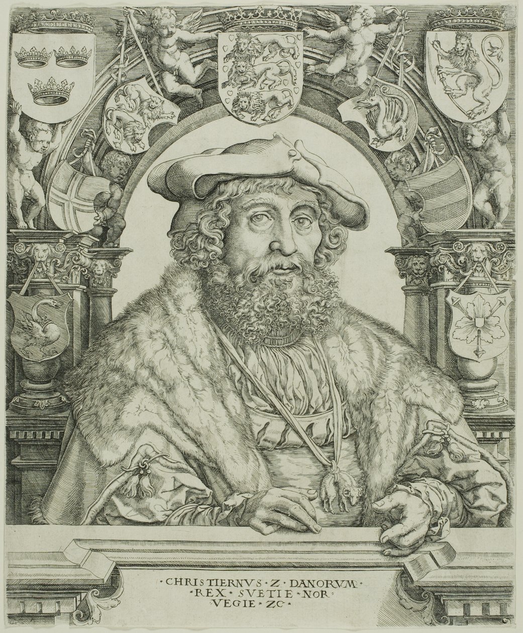 Dánský král Kristián II od Jacob Binck