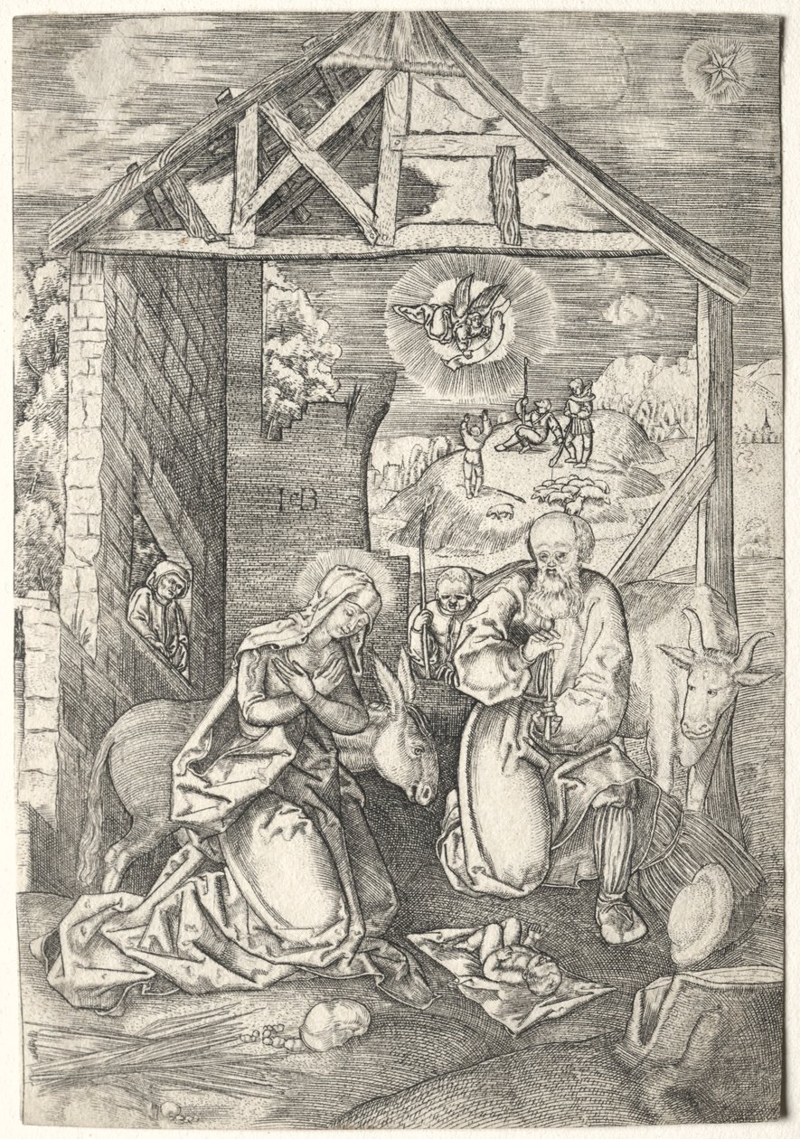 Narození. od Jacob Binck