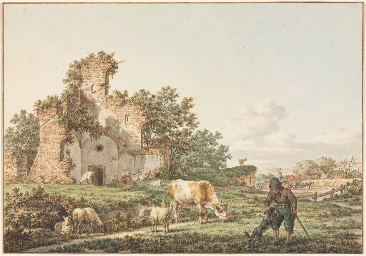 Pastorační krajina se zříceninou, 1799. od Jacob Cats