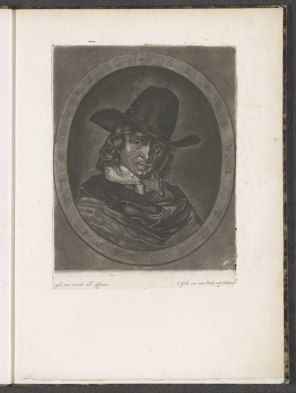Portrét Adriaen van Ostade od Jacob Gole