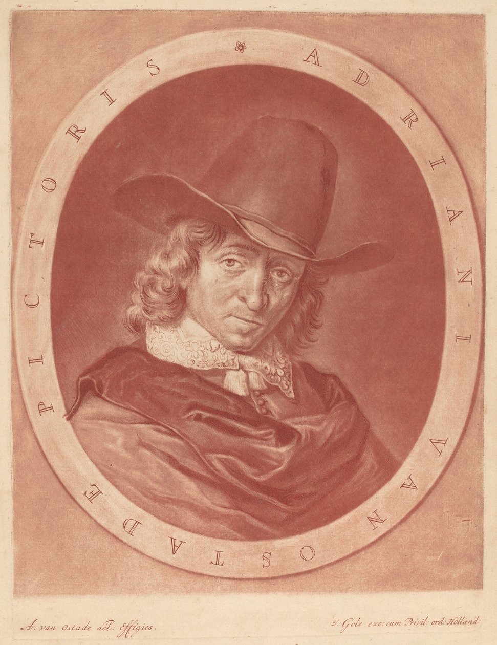 Adrian z Ostade od Jacob Gole after Adriaen van Ostade