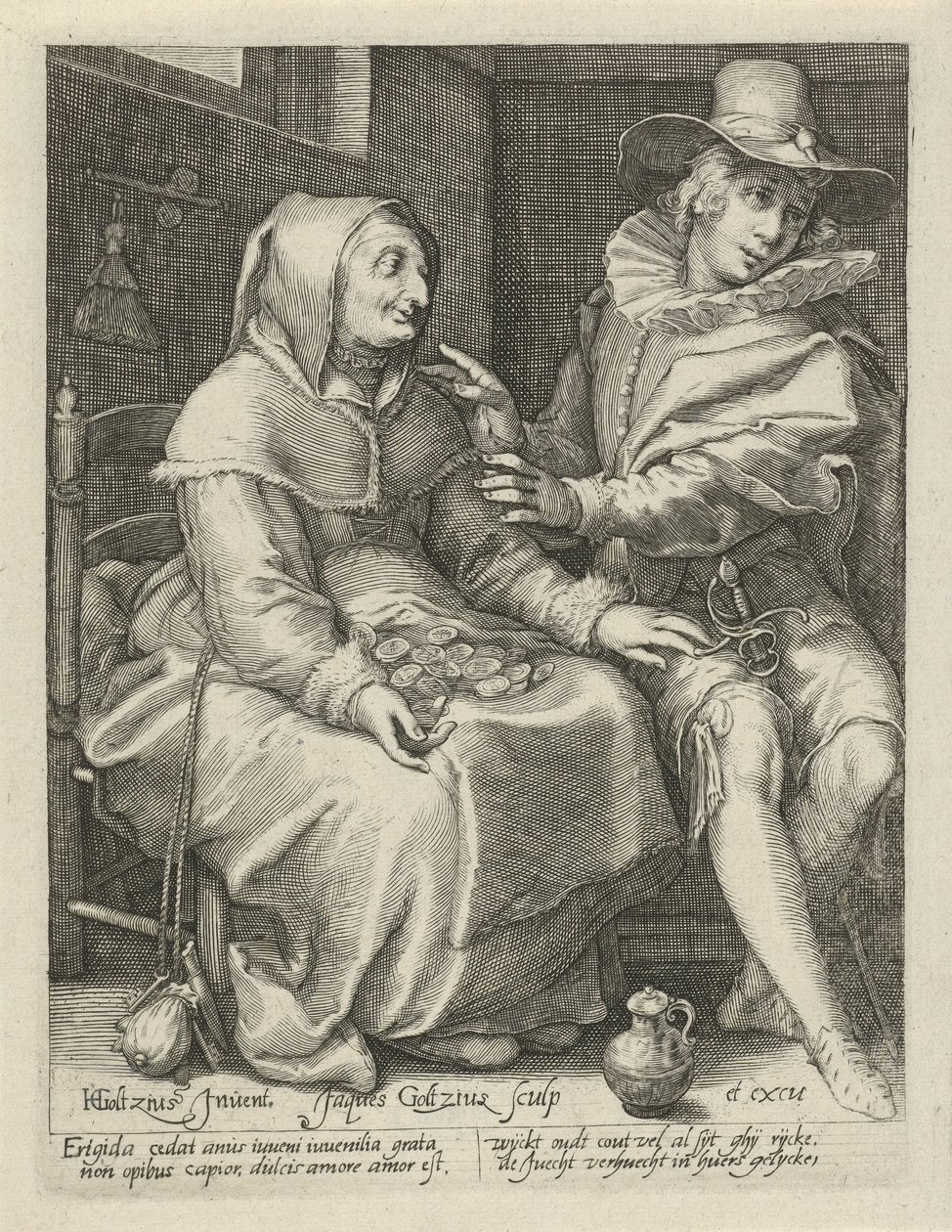 nerovná láska od Jacob Goltzius (II)