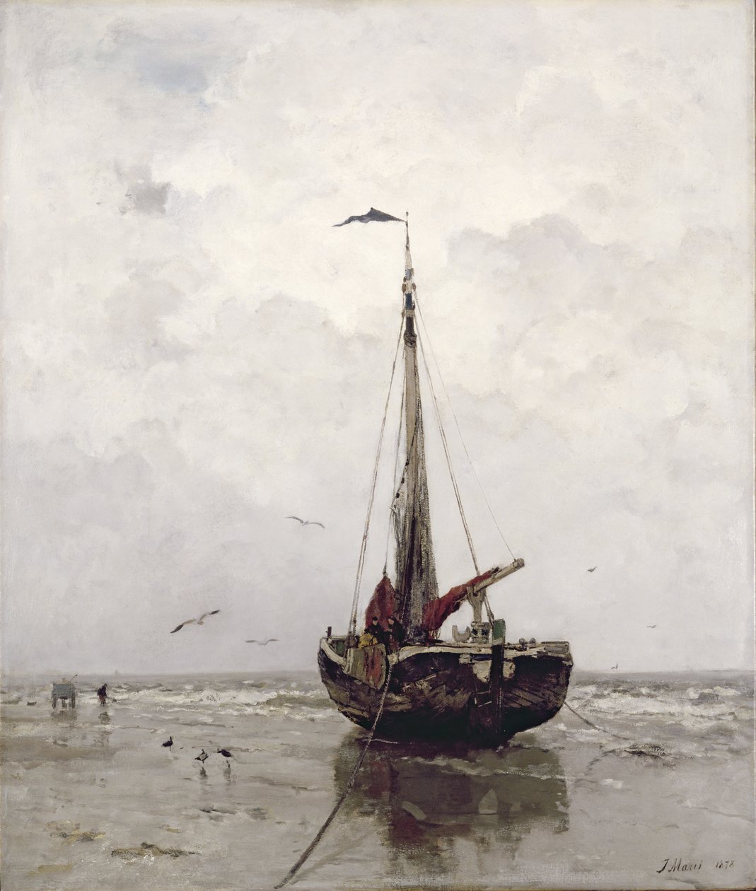 Rybářská loď od Jacob Henricus or Hendricus Maris