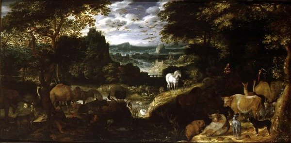 Orpheus Charming the Animals, 1601 (panel) od Jacob I Savery