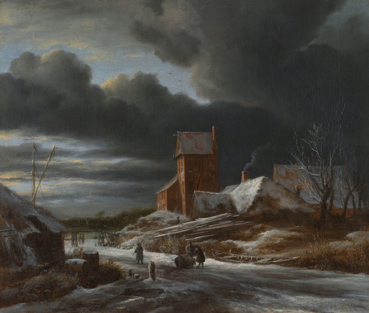 Zimní krajina Zimní krajina od Jacob van Ruisdael