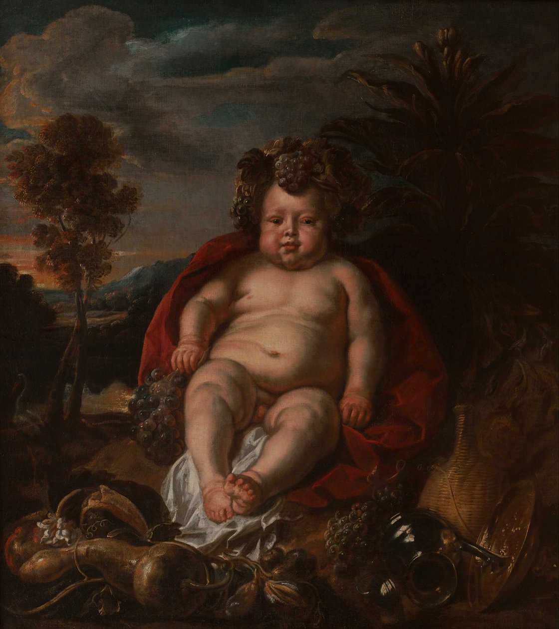 Bakchus jako dítě od Jacob Jordaens
