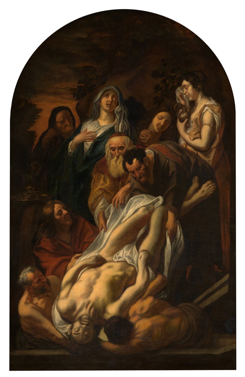 Kristovo pohřbení od Jacob Jordaens