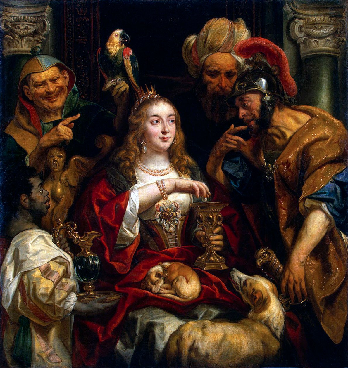 Kleopatřina slavnost“, 1653. od Jacob Jordaens