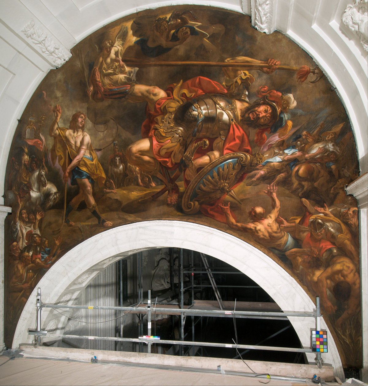 David a Goliáš od Jacob Jordaens