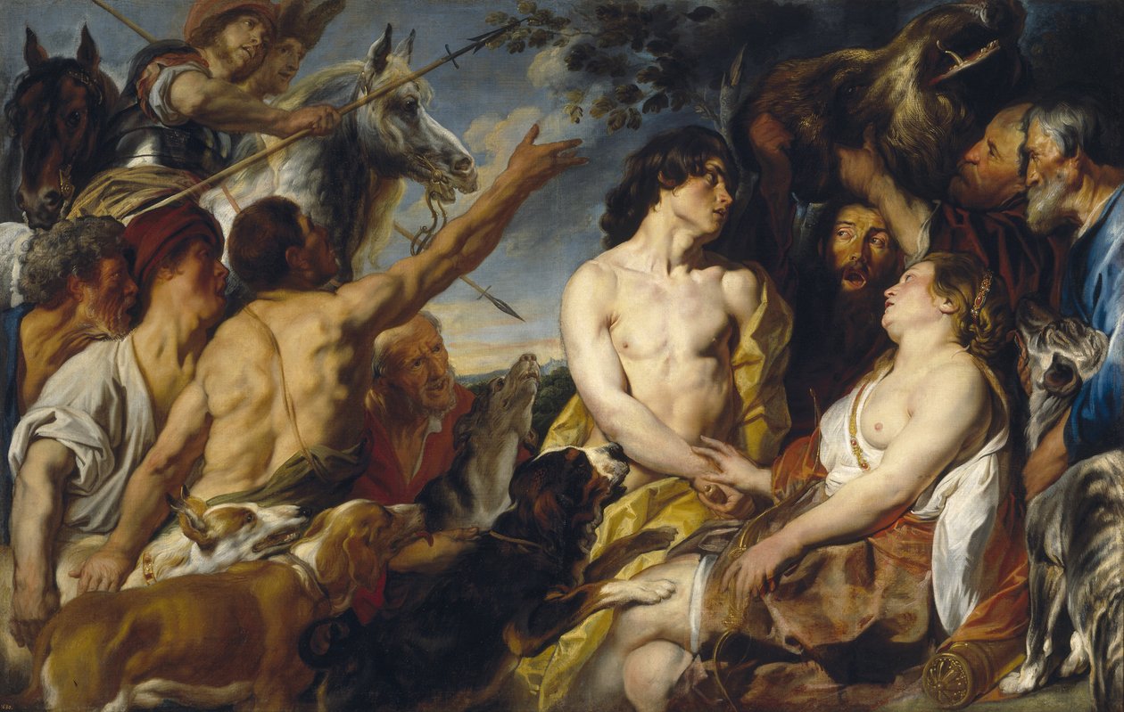 Meleager a Atalanta od Jacob Jordaens