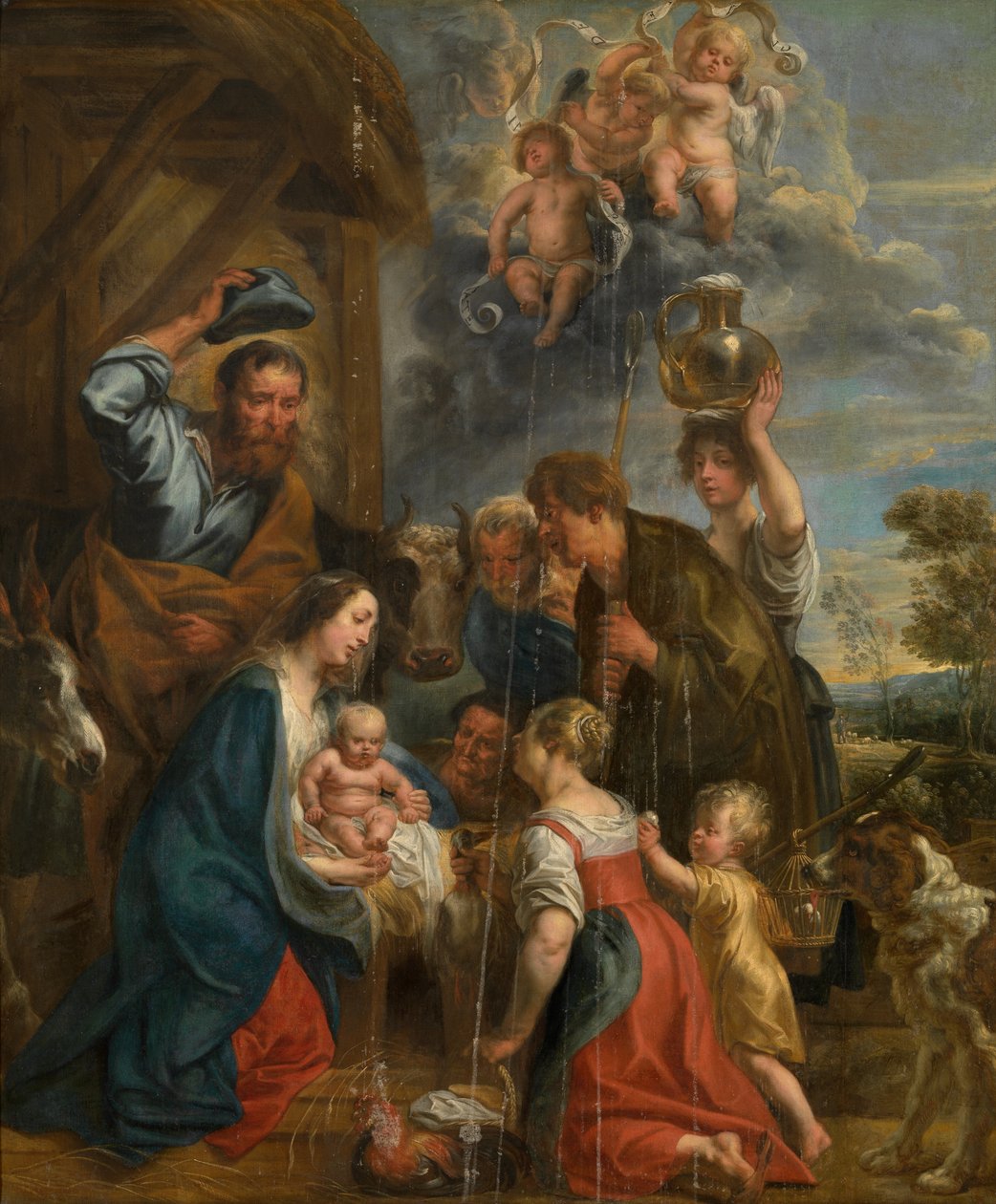 Klanění pastýřů od Jacob Jordaens