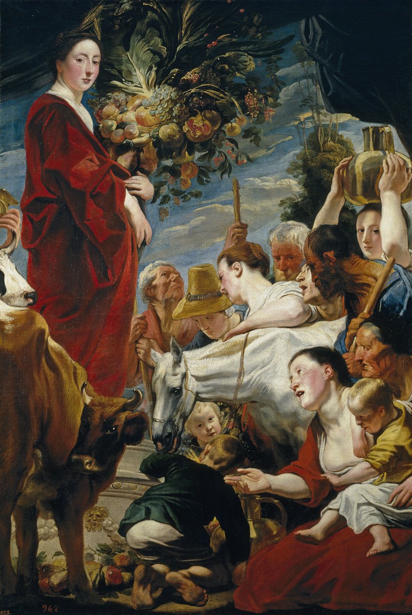 Nabídka pro Ceres od Jacob Jordaens