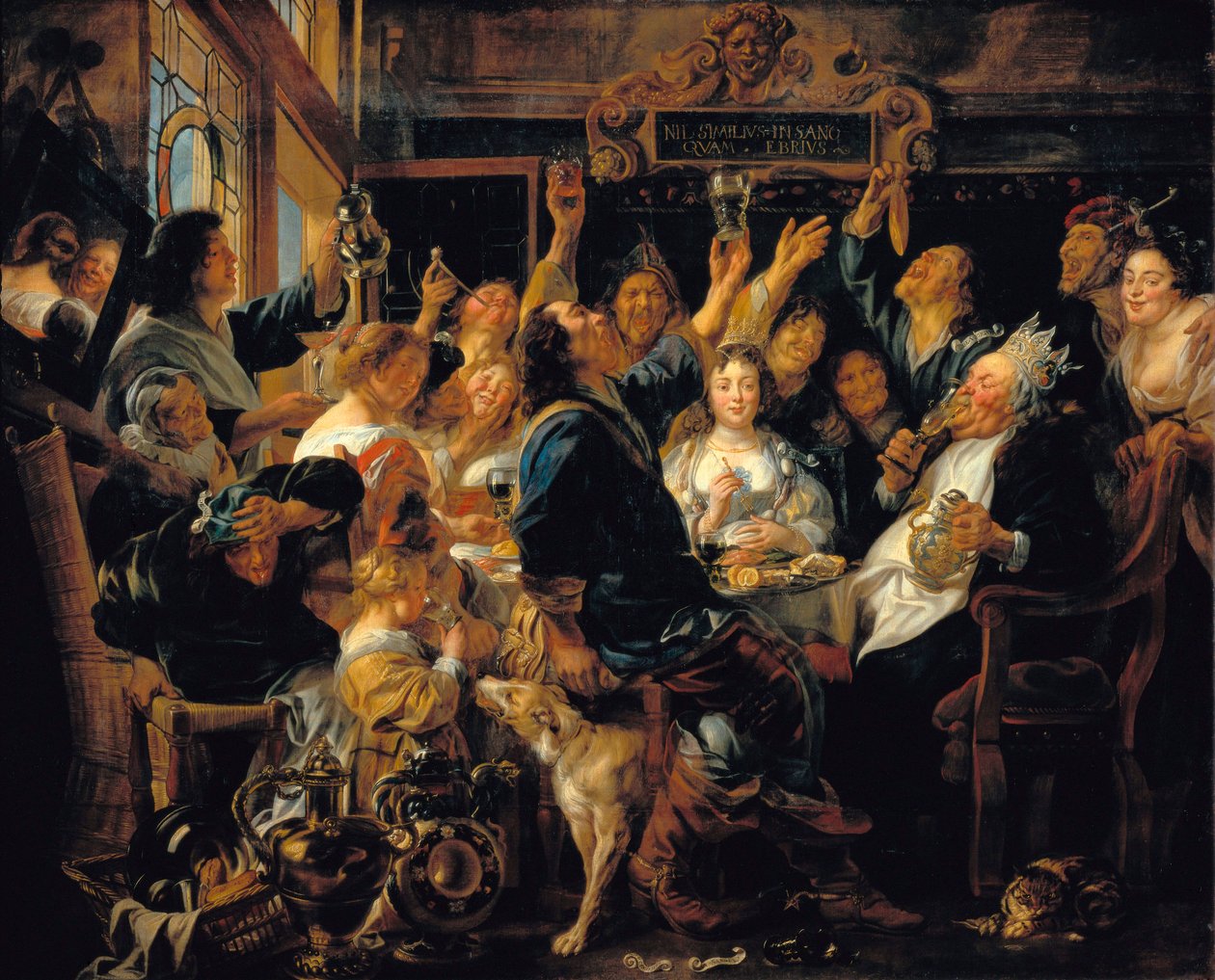“Oslava krále Beana” od Jacob Jordaens
