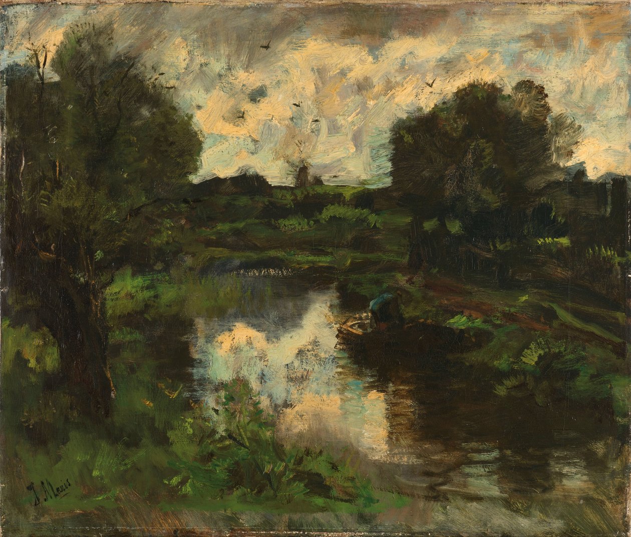 Polderová krajina po bouřce od Jacob Maris