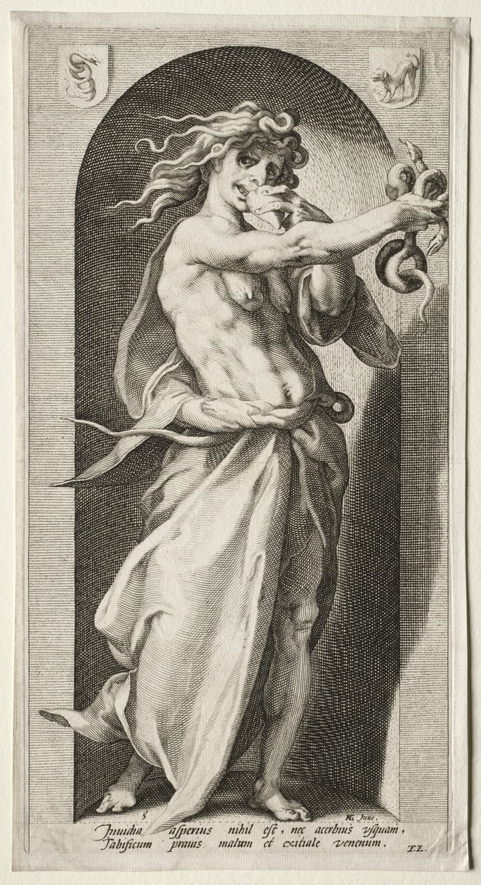 Závist, 1593. od Jacob Matham