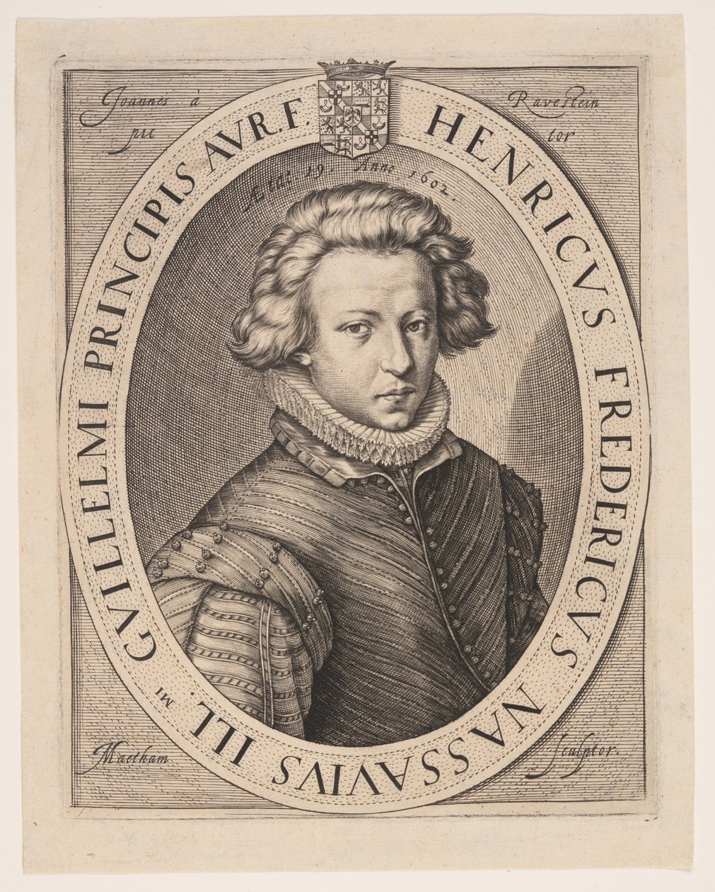 Frederik Hendrik, princ Oranžský od Jacob Matham