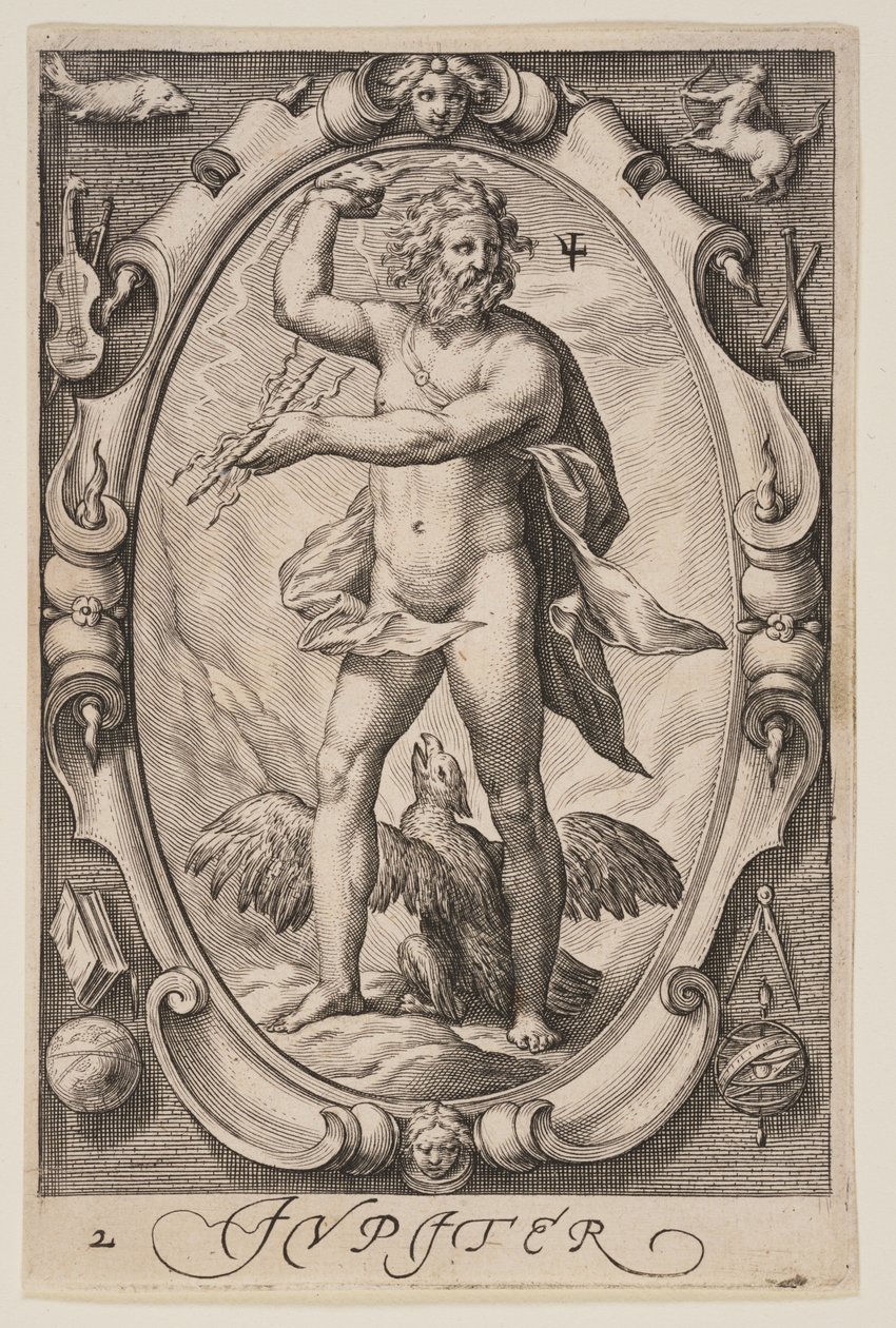 Jupiter, ze Sedmi planet od Jacob Matham
