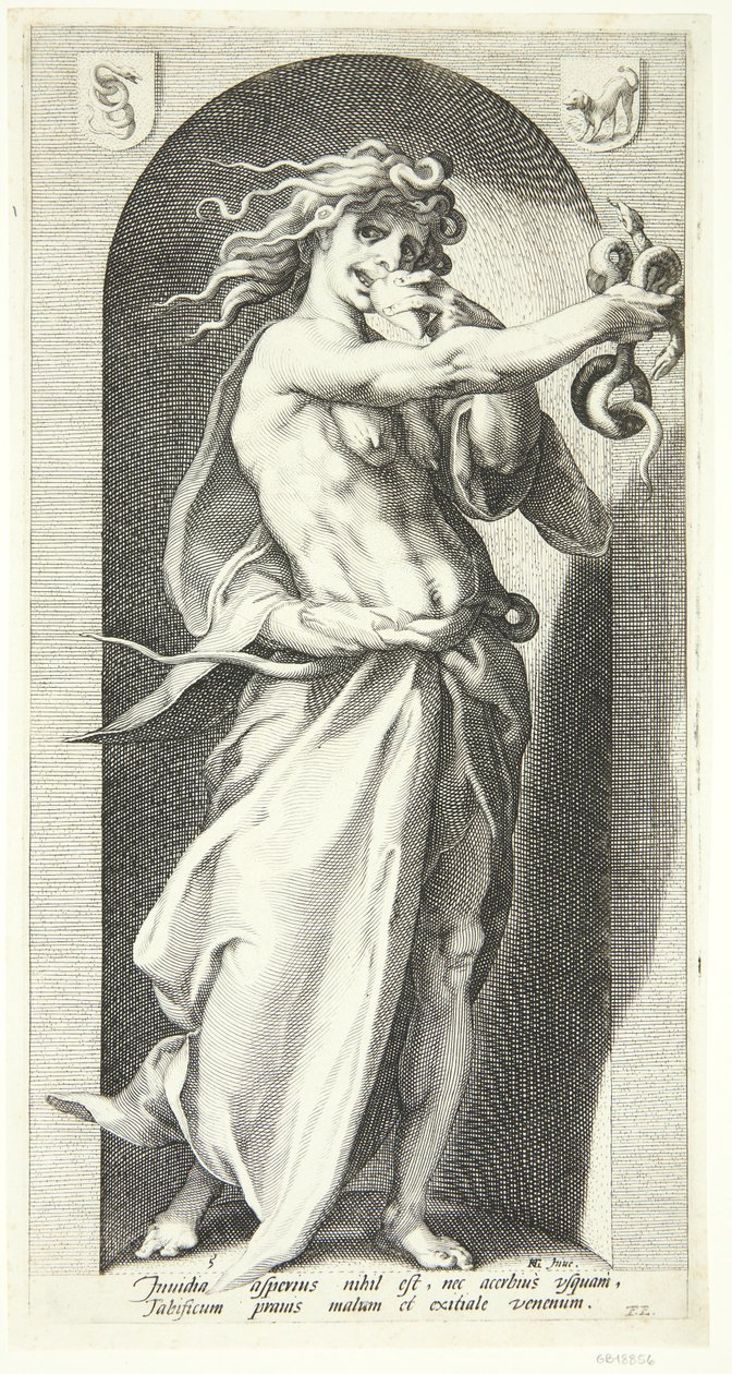 Žárlivost od Jacob Matham