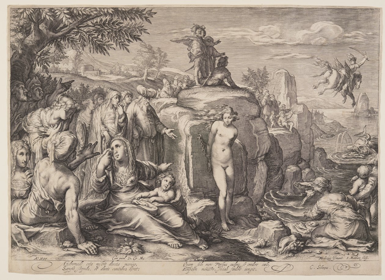 Perseus a Andromeda od Jacob Matham