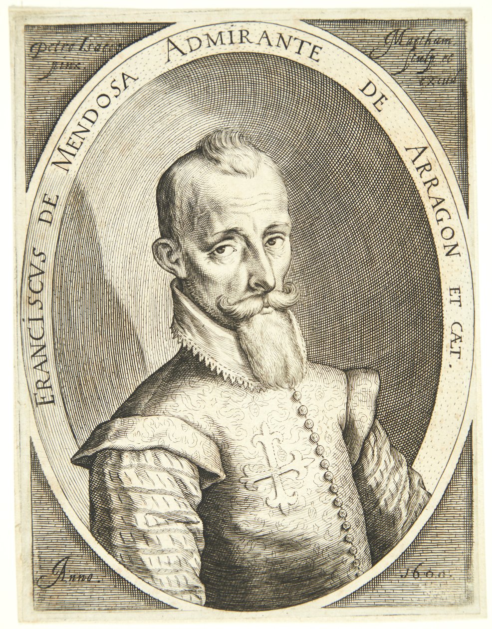 Portrét Francisca Mendozy od Jacob Matham