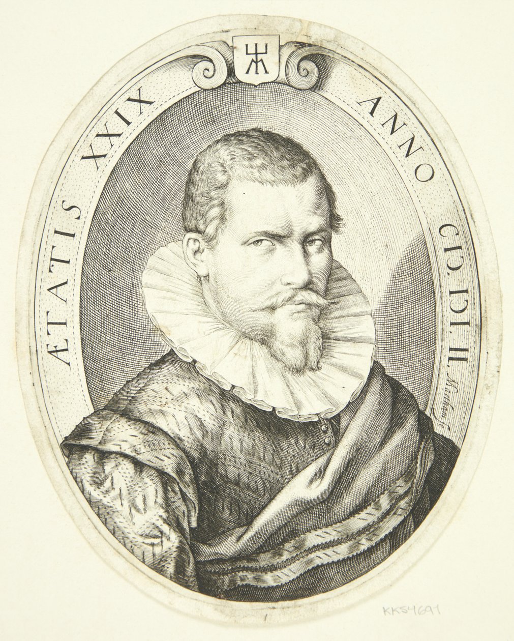 Portrét 29letého muže od Jacob Matham