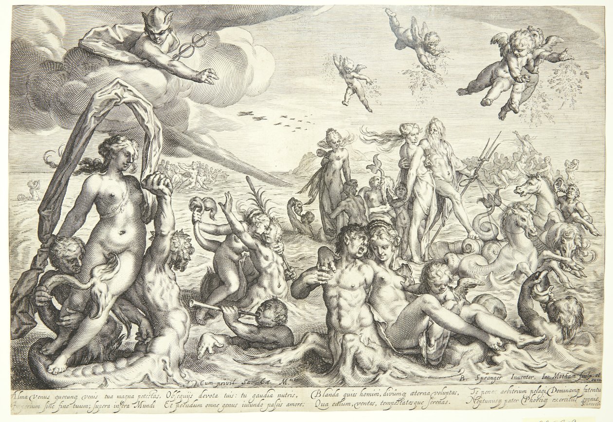 Triumf Neptuna a Thetis od Jacob Matham