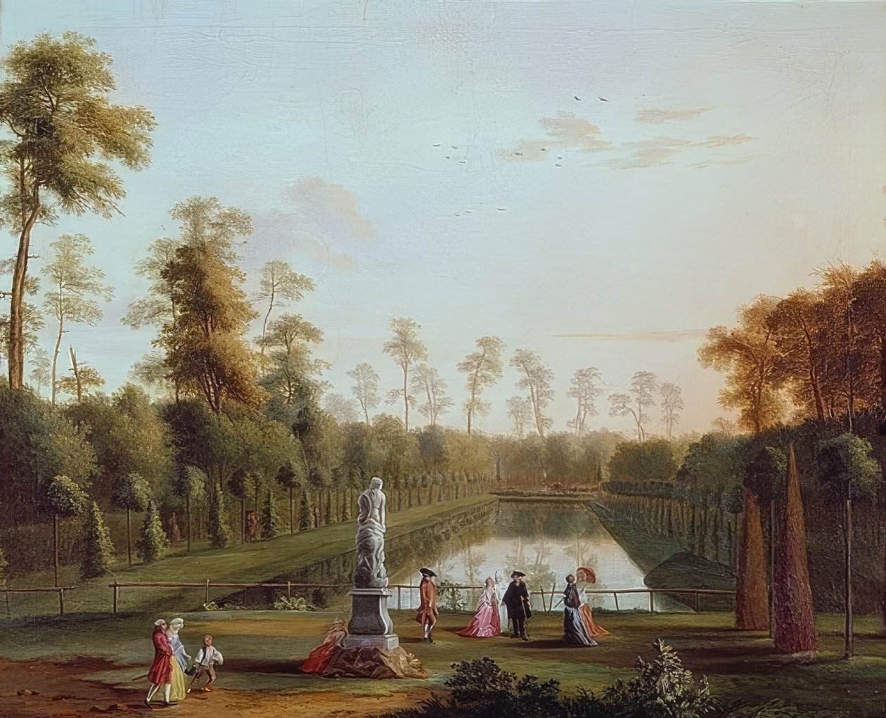 Bazén v zoo od Jacob Philipp Hackert