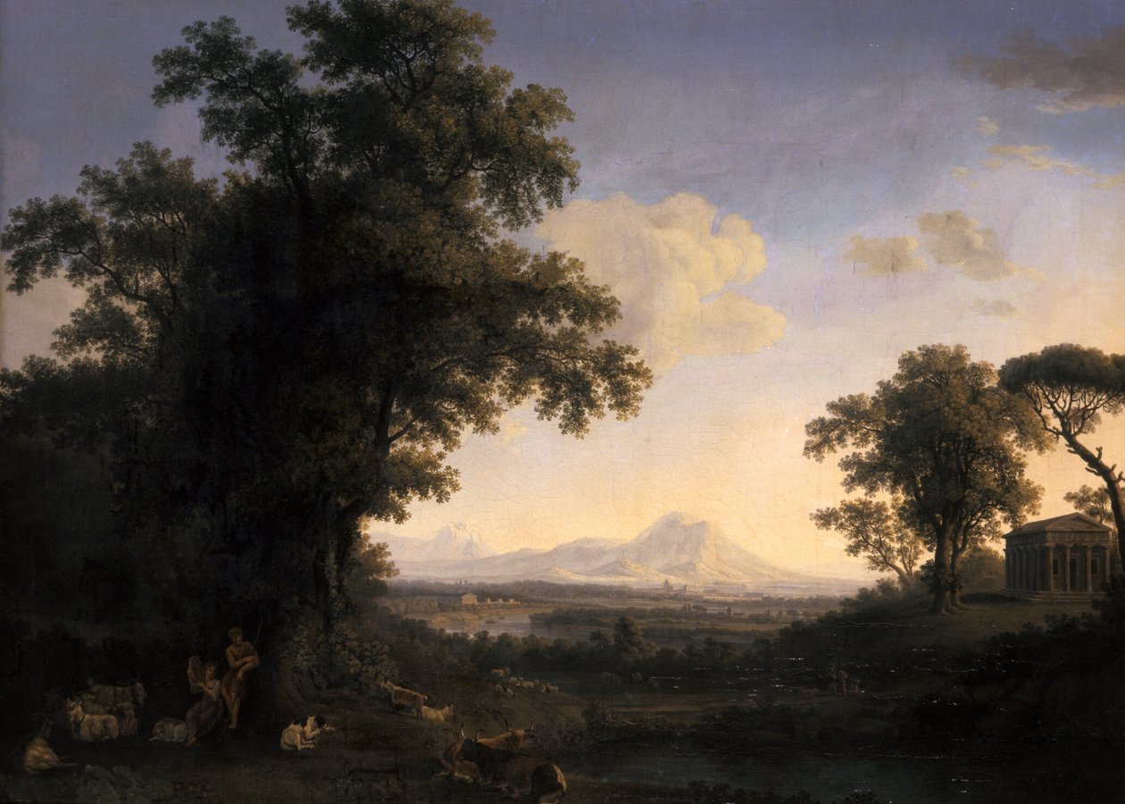 Arkádská krajina, 1829 od Jacob Philippe Hackert