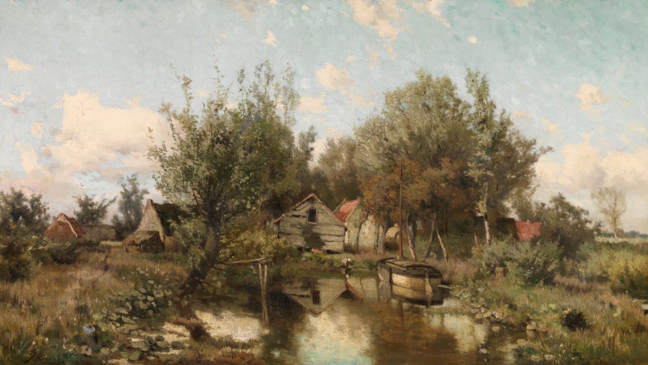 Krajina poblíž Waasmunster (olej na plátně) od Jacob Rosseels