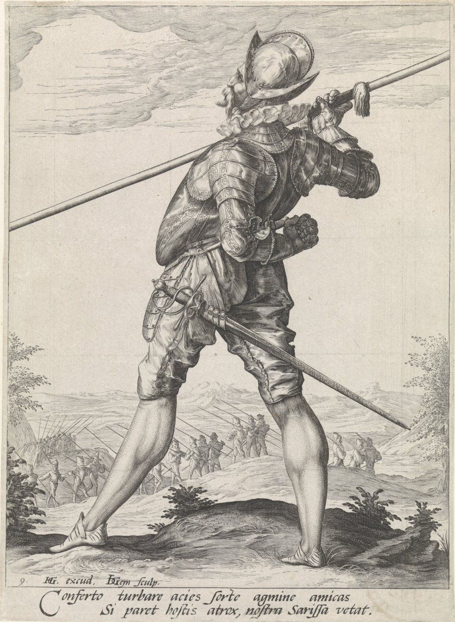 Pieker Důstojníci a vojáci (název série) od Jacob de Gheyn (II)