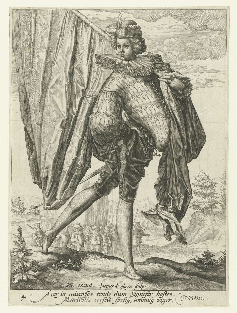 prapor Důstojníci a vojáci (název série) od Jacob de Gheyn (II)