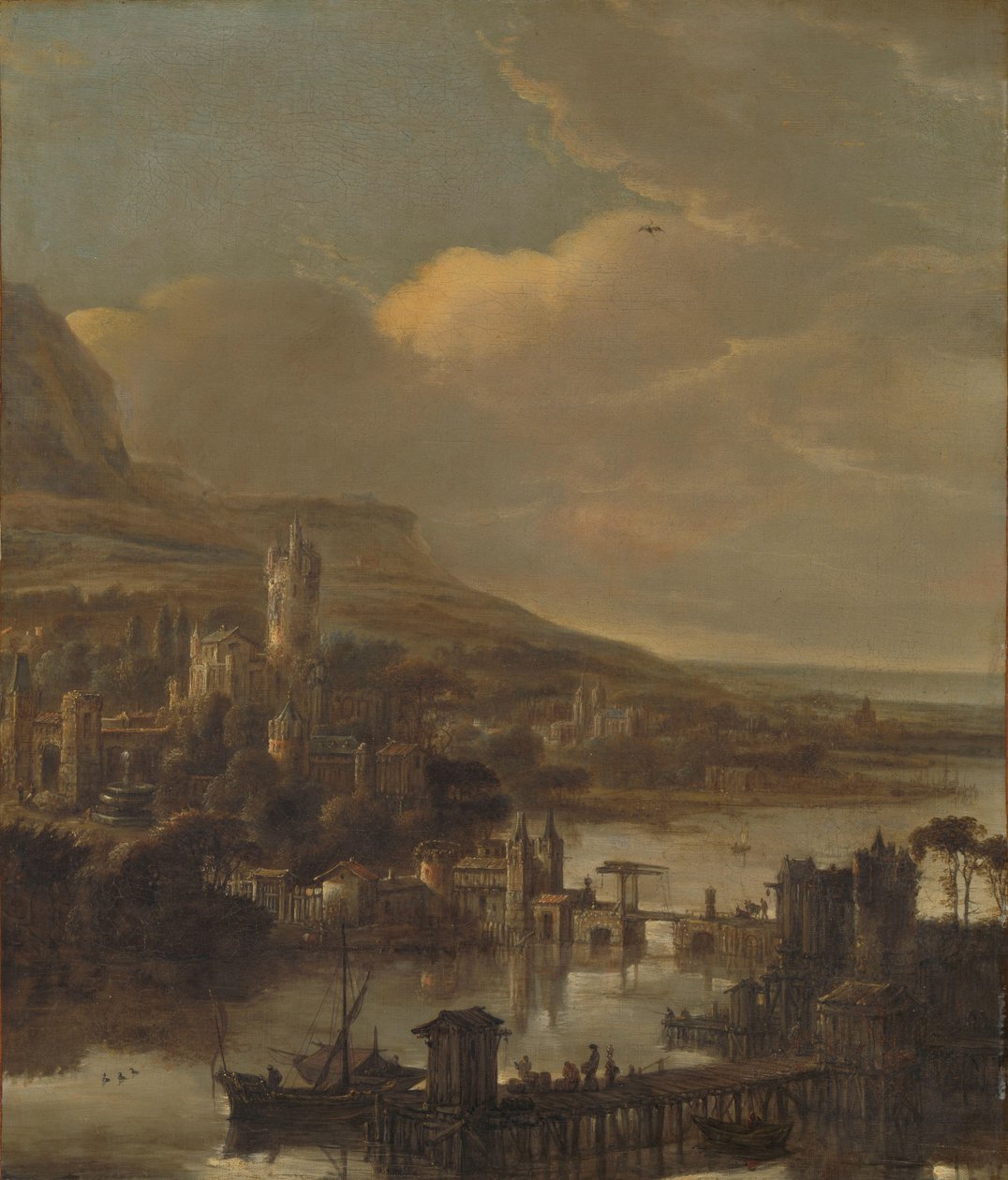 Výhled na řeku od Jacob de Wet (I) (attributed to)