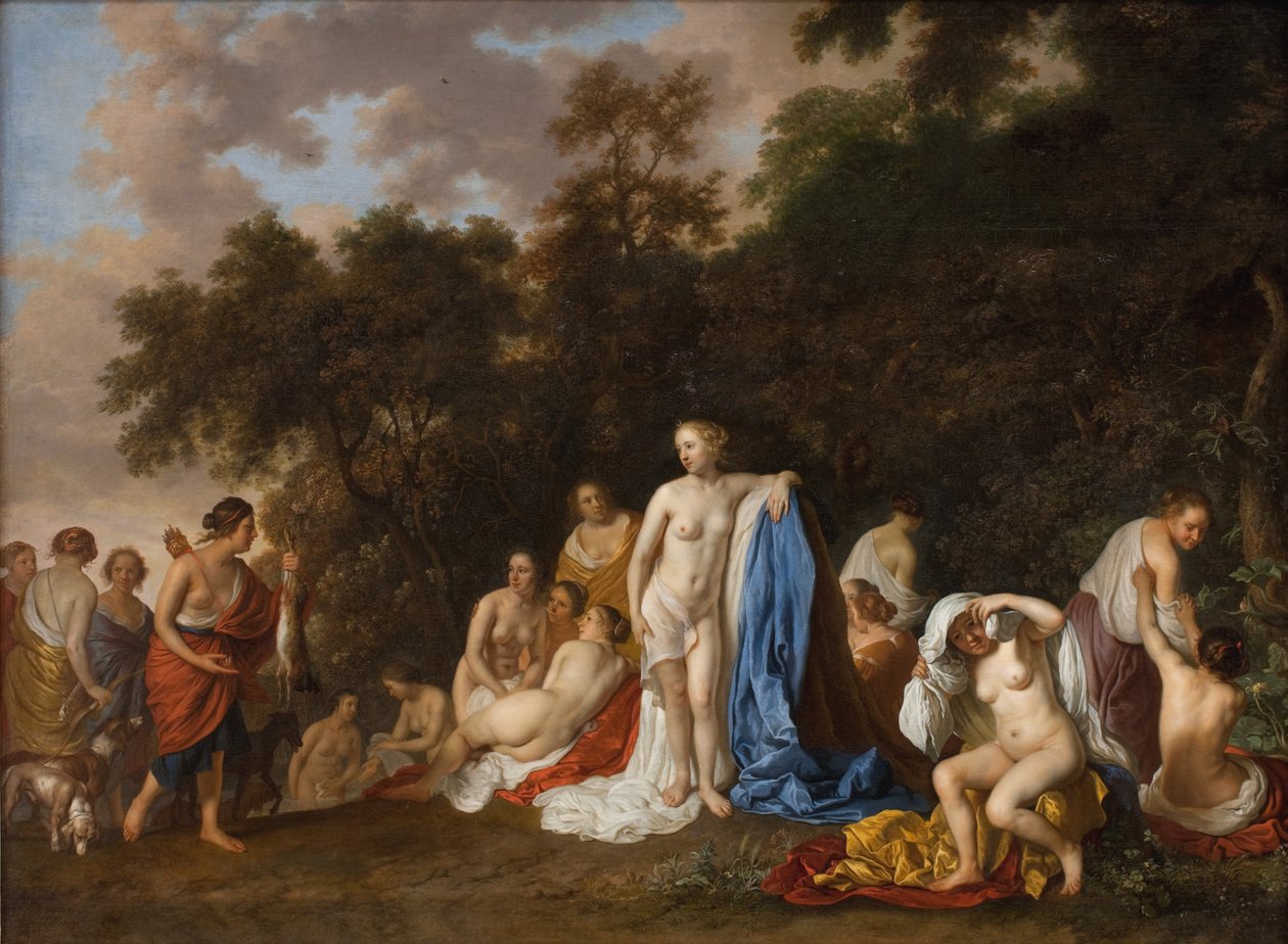 Diana a její nymfy od Jacob van Loo