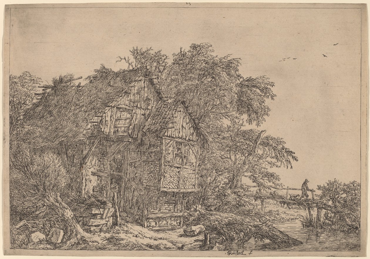 Malý most od Jacob van Ruisdael
