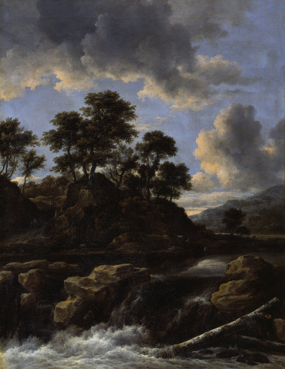 Vodopád od Jacob van Ruisdael