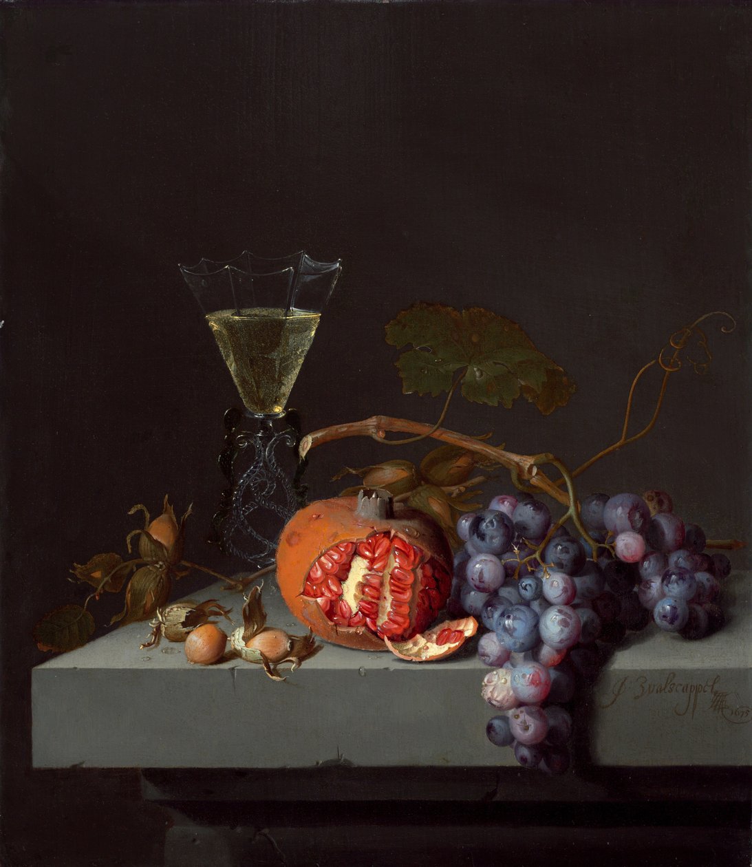 Zátiší s ovocem, 1675. od Jacob van Walscapelle