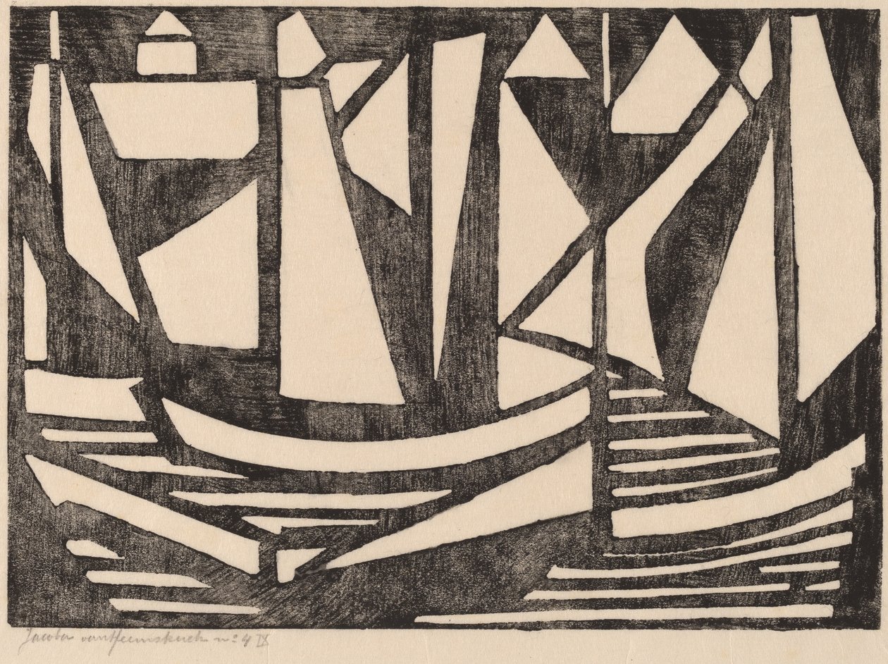 Lodě, 1915. od Jacoba van Heemskerck van Beest