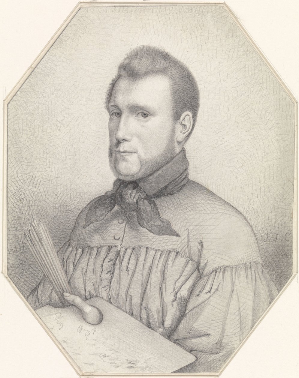 Autoportrét Jacobuse Ludovicuse Corneta od Jacobus Ludovicus Cornet